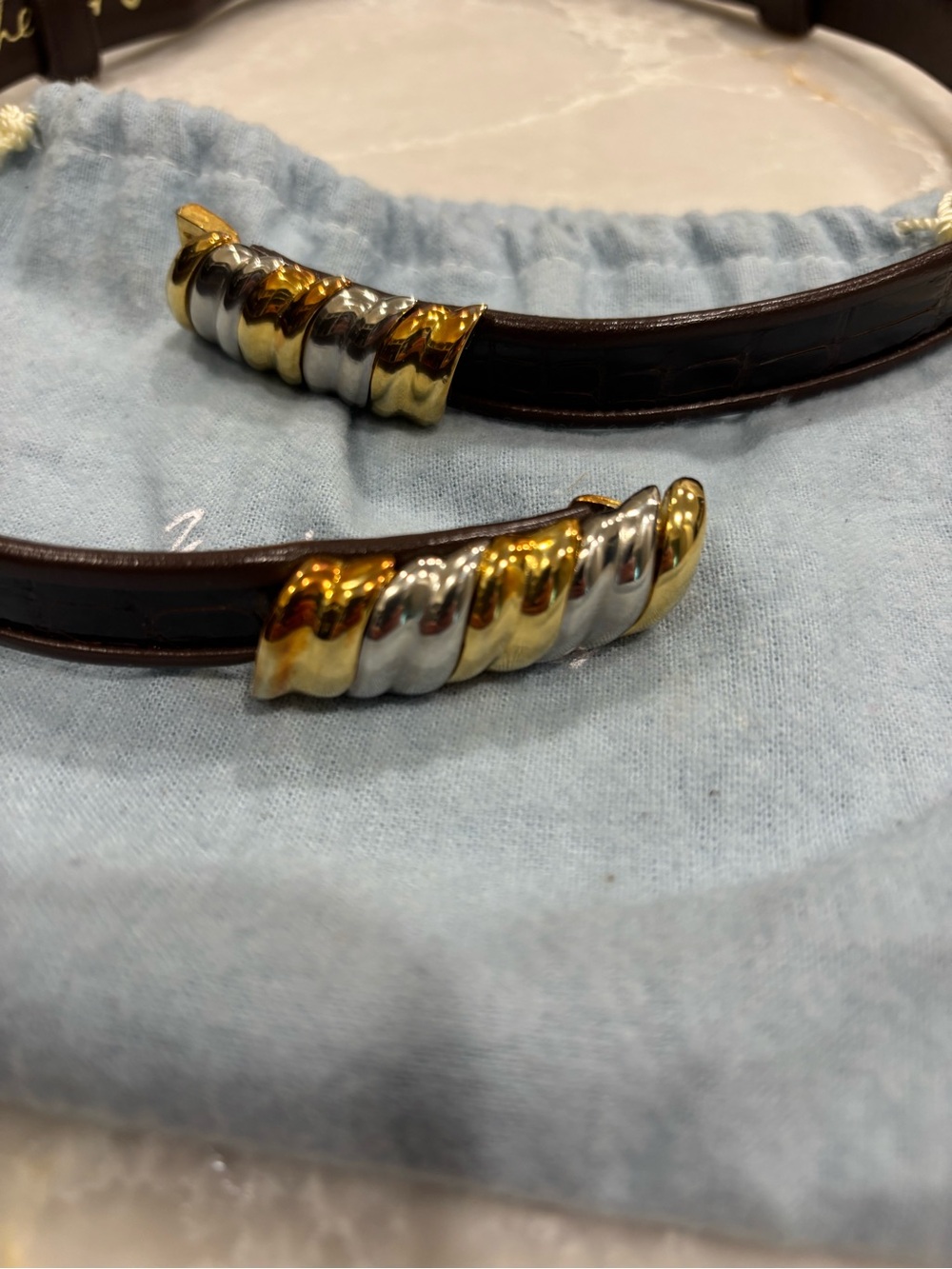 Two Vintage Judith Leiber Belts